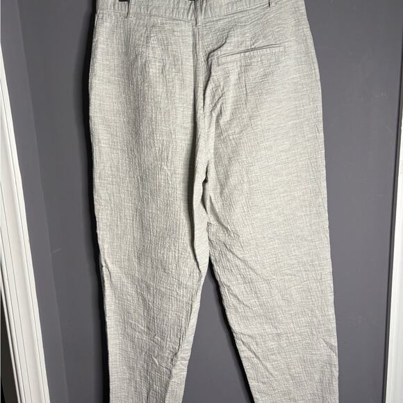 Zara Light Gray Straight Leg Ankle Length Pants Size 4 - Picture 6 of 6